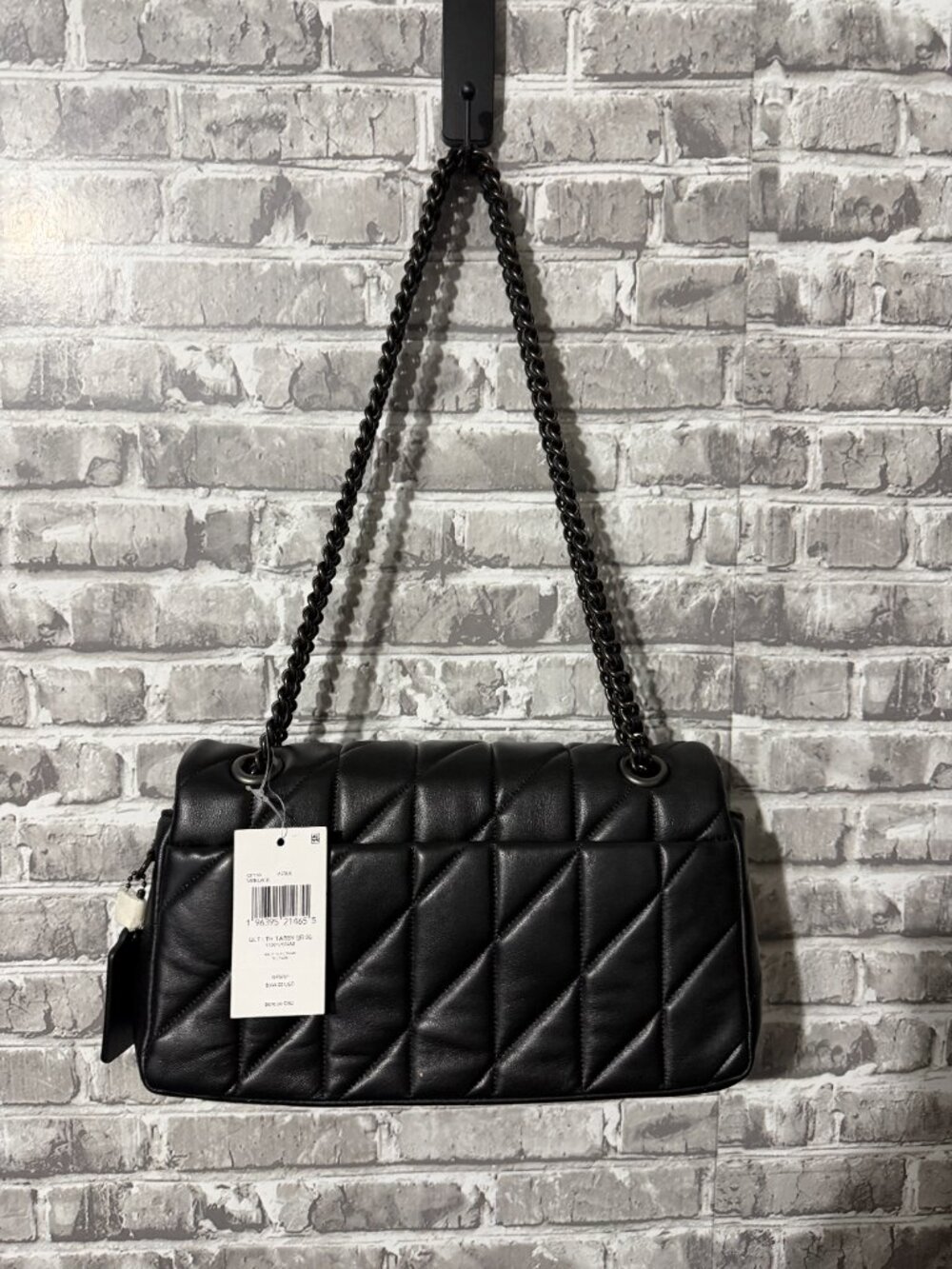 NWT Coach Quilted Leather Tabby Shoulder Bag 26 In Black - Picture 5 of 5